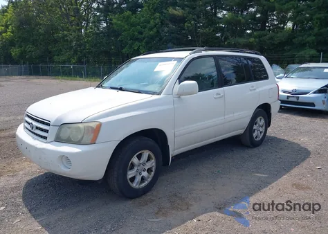 2003 Toyota Highlander V6 from USA, damaged, VIN JTEGF21A830081006